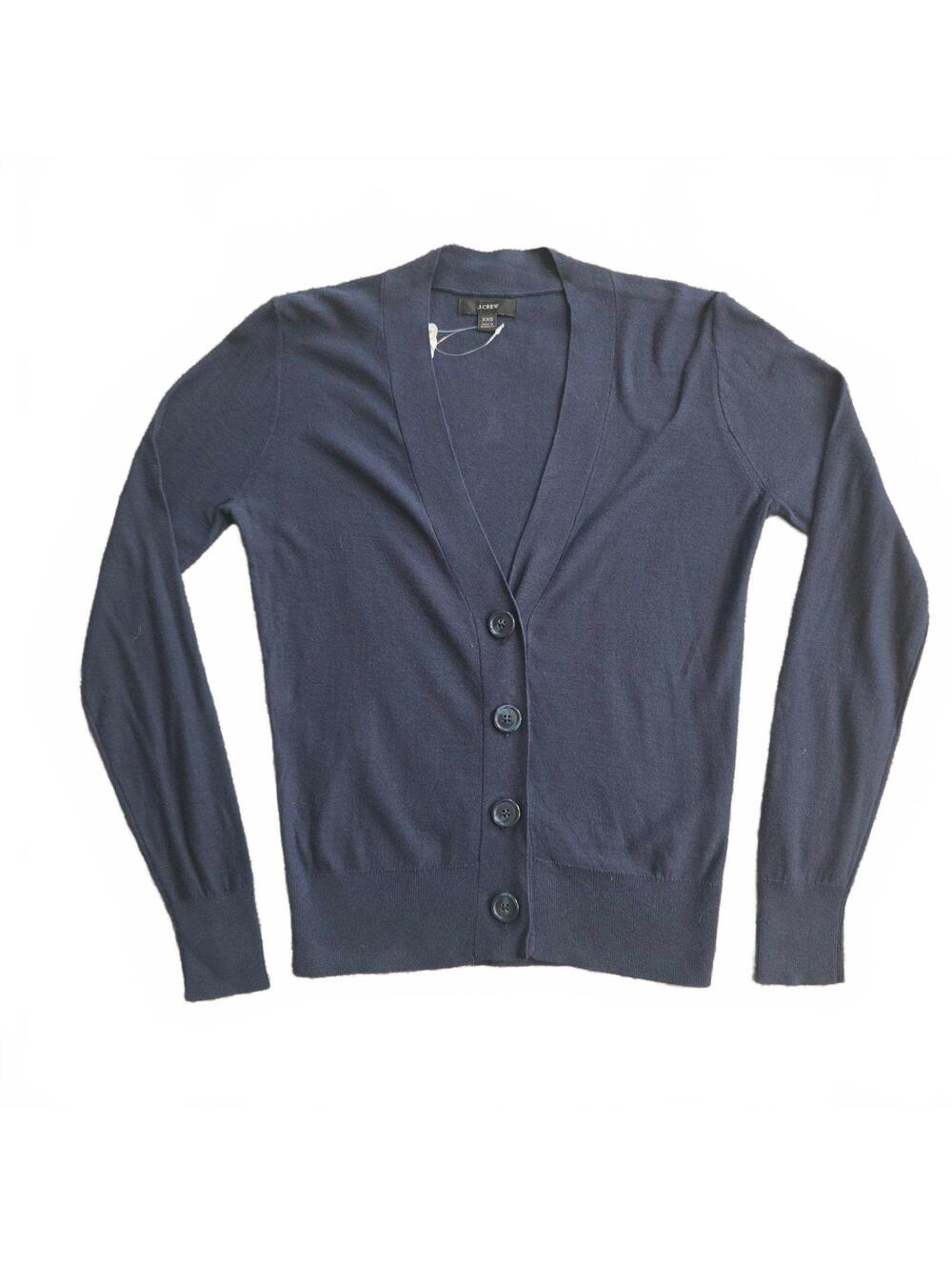 J.Crew Navy Blue Women's Cardigan Sweater XXS
